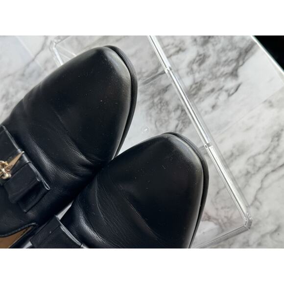 Cesare Paciotti Mens Loafer Black Leather Sz 12 EU 45 Gold Dagger Made In Italy - Picture 6 of 8